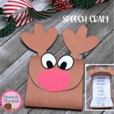 Reindeer Speech Therapy Christmas Craft for articulation a