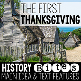 The First Thanksgiving: Teaching Main Idea and Text Features