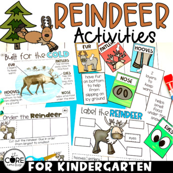 Reindeer Themed Kindergarten Lessons - Christmas Activities | TPT