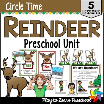 Preview of Reindeer Unit | Lesson Plans - Activities for Preschool Pre-K