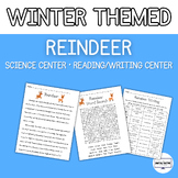 Reindeer Winter Theme Science Center and Reading Writing C