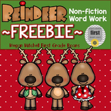 Reindeer Word Work Freebie