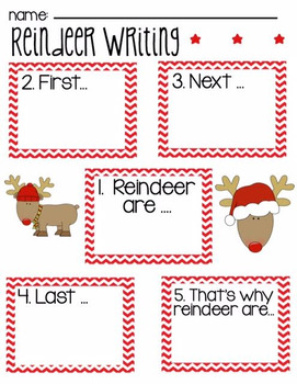 Preview of Reindeer Writing