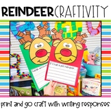 Reindeer Writing Craftivity | Reindeer Craft 