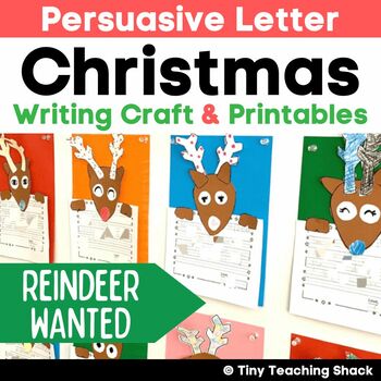 Preview of Christmas Writing Prompts 1st Grade Persuasive Writing w Christmas Crafts