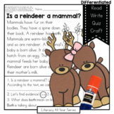 Reindeer are Mammals - Literacy and Craft