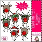 Reindeer clip art 2022 - Mini - Melonheadz Clipart