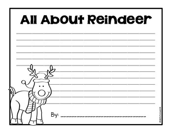 Reindeer! {Craft and Writing} by Kelly McFarland from Engaging Littles