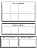 Reinforcer Choice Boards & Icons