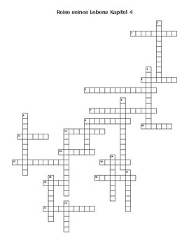 Preview of Reise seines Lebens Kapitel 4 Crossword Puzzle with Answer Key