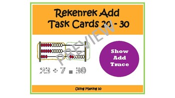 Preview of Rekenrek Addition 20 to 30 making 10