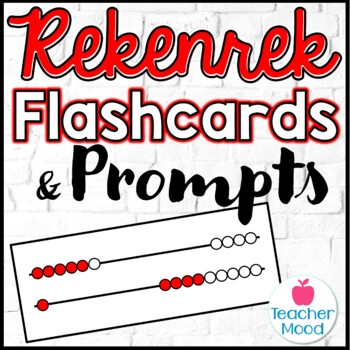 Preview of Rekenrek Flash Cards and Question Prompts 