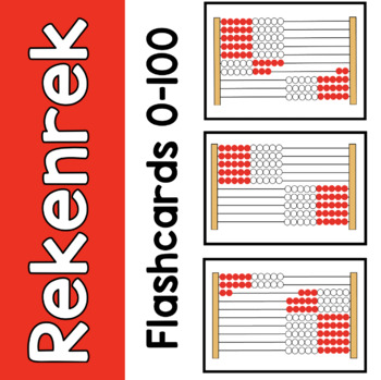 Preview of Rekenrek Flashcards Numbers to 100