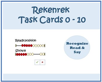 Preview of Rekenrek Identify the number 0 - 10