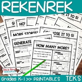 Rekenrek Printables for Number Sense and Rekenrek Practice