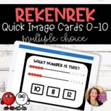 Rekenrek Quick Image Boom Cards 0-10 Multiple Choice for M