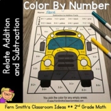 Relate Addition and Subtraction Color By Number