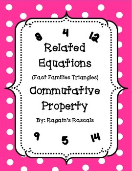 Preview of Related Equations - Fact Families - Commutative Property