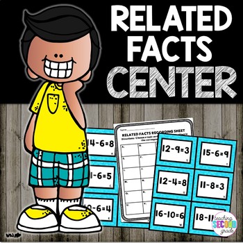 Related Facts Math Center by Teaching Second Grade | TpT