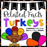 Related Facts Turkeys | Thanksgiving Math Center Activitie