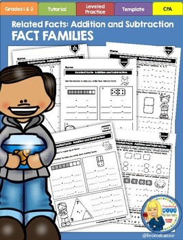 Preview of Related Facts Tutorial Worksheets(Fact Families)