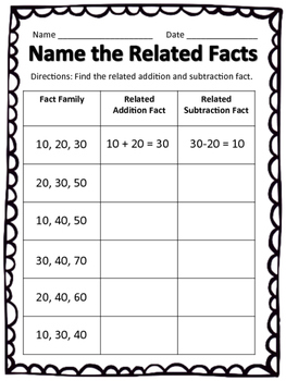 Related Facts First Grade - le-blog-de-bebere