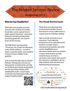 Preview of Related Services Newsletter - November 2013