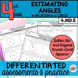 Relating Angles, Degrees, and Circles 4.MD.5 Differentiate