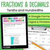 Relating Decimals to Fractions Tenths and Hundredths for G