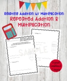 Relating Multiplication to Addition Math Worksheets, Multiplication Math Pages