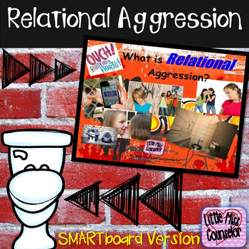 Preview of Bullying & Relational Aggression: SMARTboard Guidance Lesson