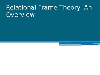 Preview of Relational Frame Theory Presentation