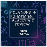 Relations & Functions - Review (Notes, WS, PopQuiz w/ Answ
