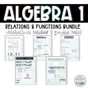 Preview of Relations & Functions Guided Notes and Videos