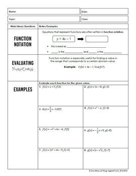 Relations and Functions (Algebra 1 Curriculum - Unit 3) by All Things Algebra