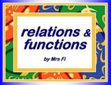 Functions Lesson 1 Relations and Functions