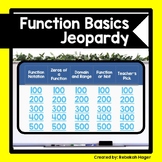 Relations and Functions Jeopardy Game - Review Activity