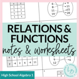 Relations and Functions Notes and Worksheets