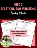 Relations and Functions - Study Guide
