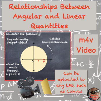 Preview of Relationship Between Angular and Linear Quantities m4v Video