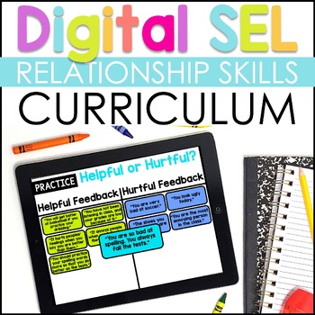 Preview of Relationship Skills Digital SEL Curriculum for Google Slides & SeeSaw