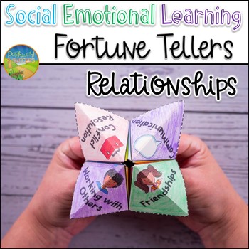 Preview of Relationship Skills Fortune Teller | Social Emotional Learning Lesson & Craft