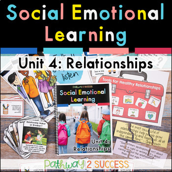 Preview of Relationships & Friends - Social Emotional Learning Skills Lessons & Activities