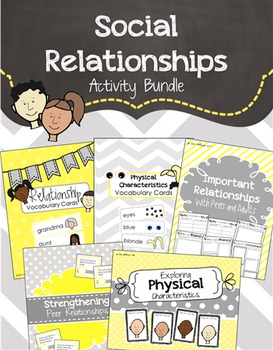 Preview of Relationships - Preschool Social Emotional Bundle
