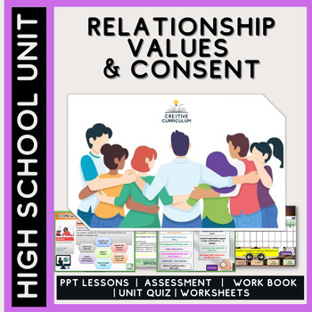 Preview of Relationships, Values & Consent - High  School Unit