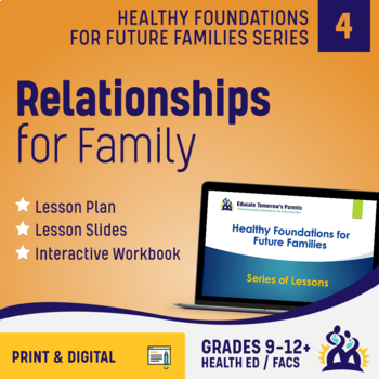 Preview of Life Skills: Choosing Healthy Relationships - HS Health & FACS Lesson4