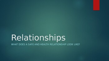 Preview of Relationships for Teens