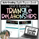 Relationships within Triangles - Geometry Google Forms Bundle