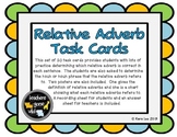Relative Adverb Task Cards - Set of 20