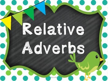 what is a relative adverb